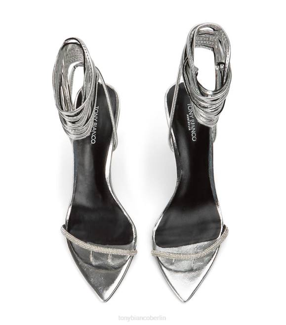 Stöckelschuhe| de Tony Bianco Frauen Makai-Absätze Silberfolie 4624196